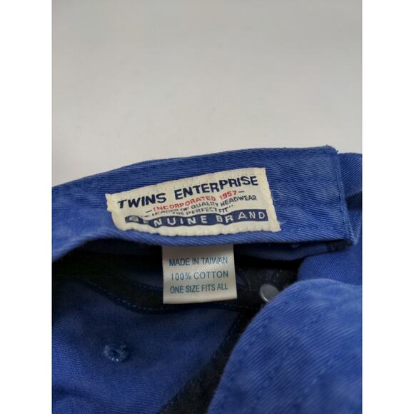 MLB Chicago Cubs Baseball Slideback Hat OSFA Twins Enterprise Cap Blue - Picture 10 of 10